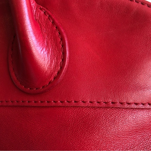 Vintage Longchamp Red Leather Purse - Picture 15 of 15